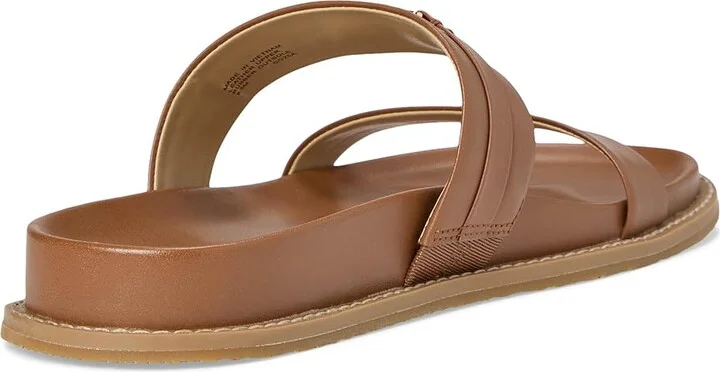 MICHAEL Michael Kors Mandy Flat Sandal Women's Sandals Luggage : 9.5 M, Leather - Image 4