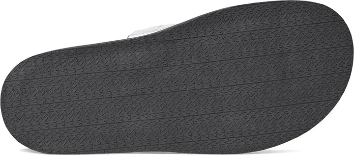 MICHAEL Michael Kors Mandy Flat Sandal Women's Sandals Optic White : 7.5 M, Leather - Image 3