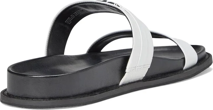 MICHAEL Michael Kors Mandy Flat Sandal Women's Sandals Optic White : 7.5 M, Leather - Image 4