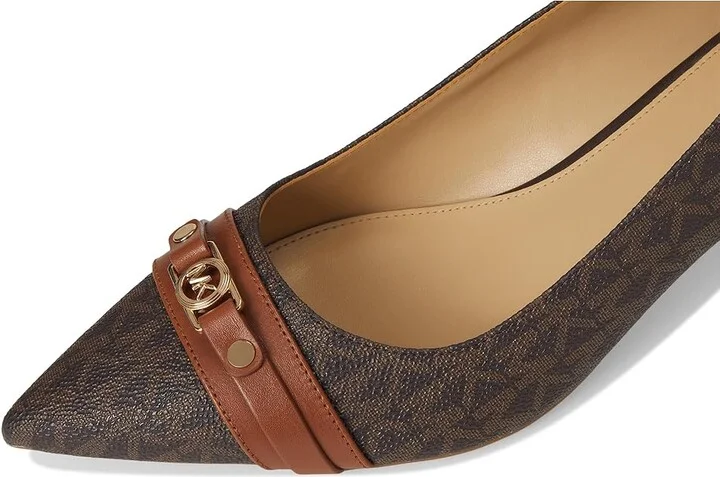 MICHAEL Michael Kors Mandy Flex Kitten Pump Women's Shoes Brown/Luggage : 10 M - Image 7