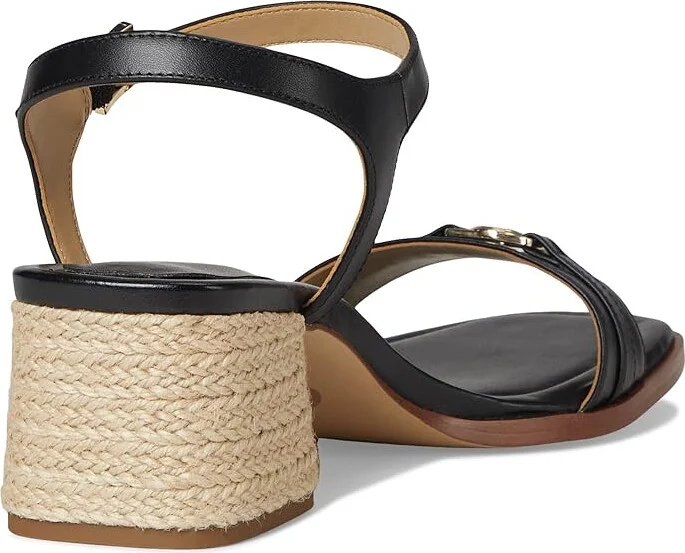 MICHAEL Michael Kors Mandy Mid Sandal Women's Sandals Black : 9.5 M, Leather - Image 4
