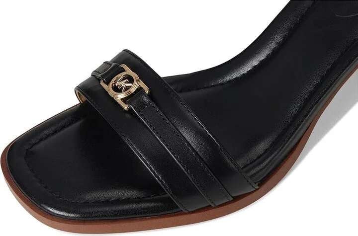 MICHAEL Michael Kors Mandy Mid Sandal Women's Sandals Black : 9.5 M, Leather - Image 7