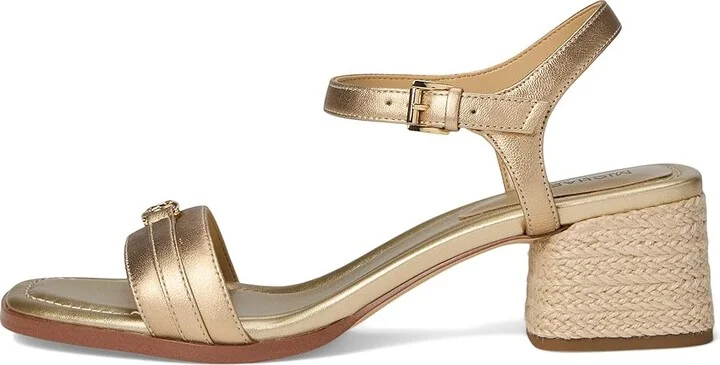 MICHAEL Michael Kors Mandy Mid Sandal Women's Sandals Pale Gold : 6.5 M, Leather - Image 6