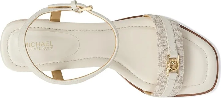 MICHAEL Michael Kors Mandy Mid Sandal Women's Sandals Van/Cream : 9.5 M, Leather - Image 2