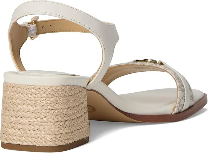 MICHAEL Michael Kors Mandy Mid Sandal Women's Sandals Van/Cream : 9.5 M, Leather - Image 4