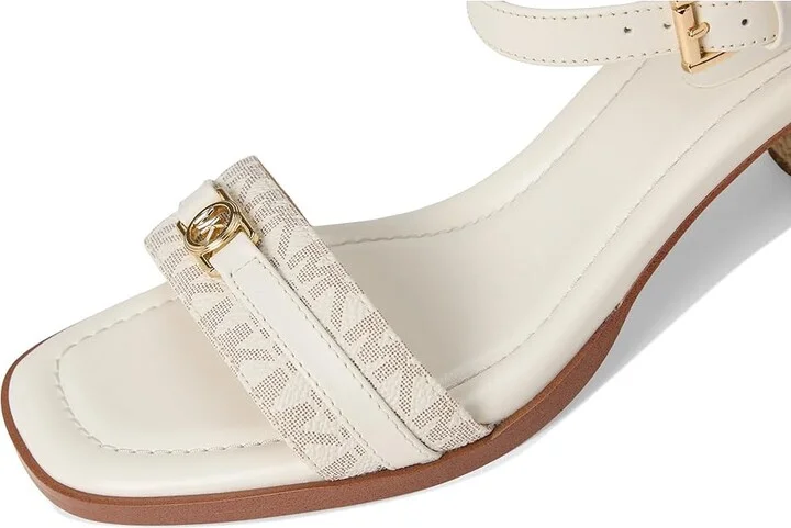 MICHAEL Michael Kors Mandy Mid Sandal Women's Sandals Van/Cream : 9.5 M, Leather - Image 7
