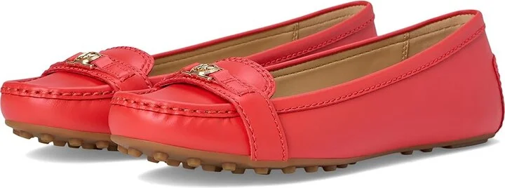 MICHAEL Michael Kors Mandy Moc Women's Flat Shoes Burnt Sienna : 6 M, Leather/Rubber