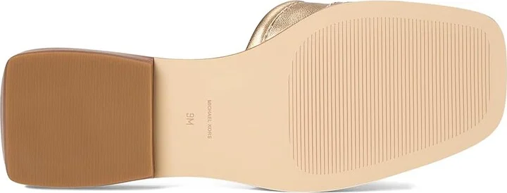MICHAEL Michael Kors Mandy Slide Sandal Women's Sandals Pale Gold : 7 M, Leather/Rubber - Image 3