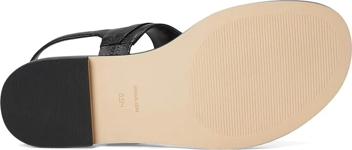MICHAEL Michael Kors Mandy Thong Sandal Women's Sandals Black : 8.5 M, Synthetic - Image 3