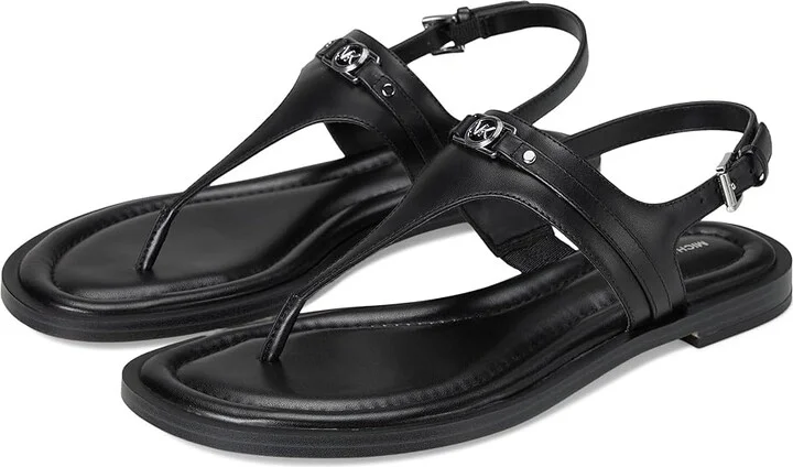 MICHAEL Michael Kors Mandy Thong Sandal Women's Sandals Black : 8.5 M, Synthetic