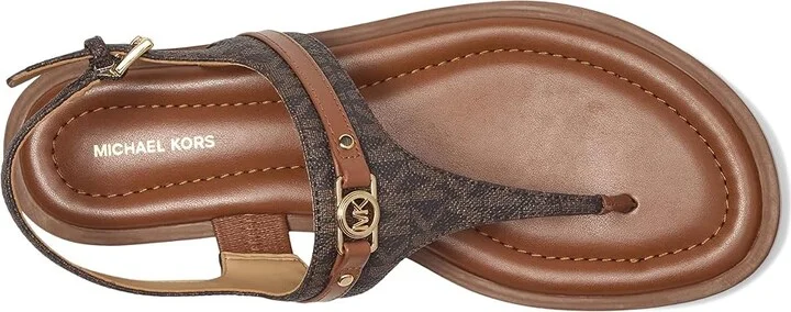 MICHAEL Michael Kors Mandy Thong Sandal Women's Sandals Brown/Luggage : 5 M, Synthetic - Image 2