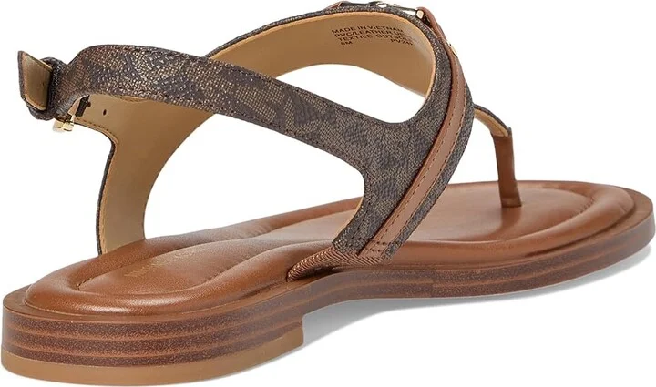 MICHAEL Michael Kors Mandy Thong Sandal Women's Sandals Brown/Luggage : 5 M, Synthetic - Image 4