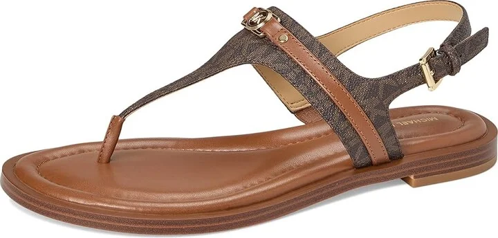 MICHAEL Michael Kors Mandy Thong Sandal Women's Sandals Brown/Luggage : 5 M, Synthetic - Image 5
