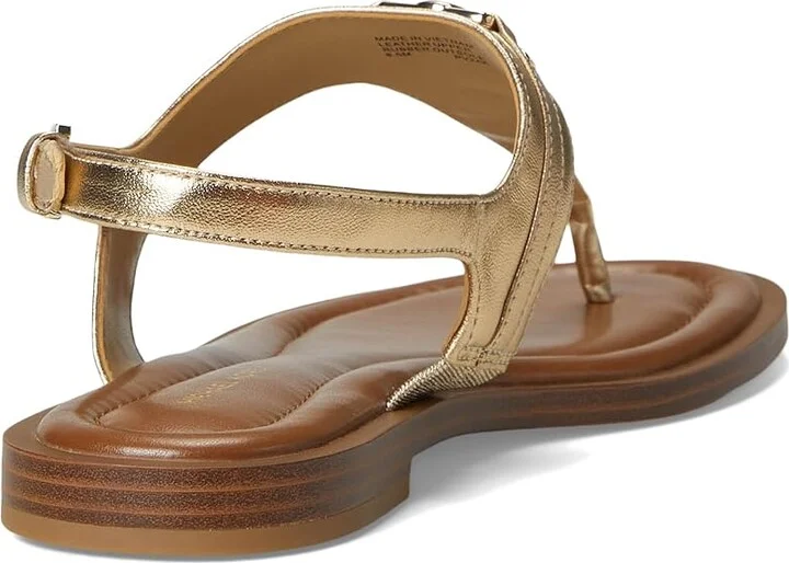 MICHAEL Michael Kors Mandy Thong Sandal Women's Sandals Pale Gold : 7 M, Synthetic - Image 4