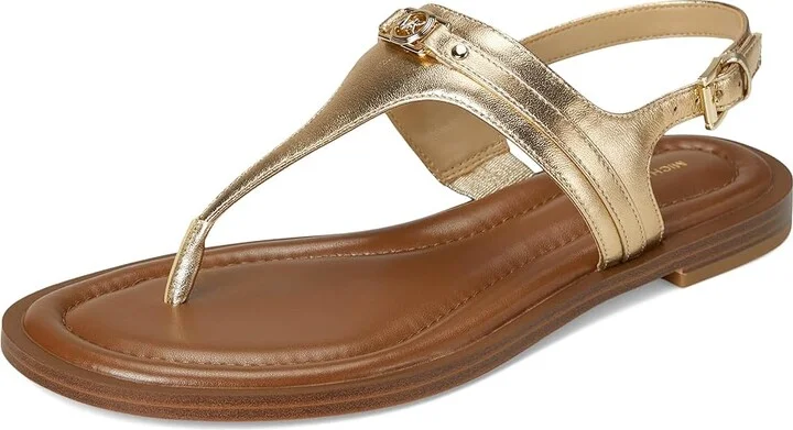 MICHAEL Michael Kors Mandy Thong Sandal Women's Sandals Pale Gold : 7 M, Synthetic - Image 5