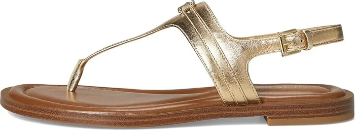 MICHAEL Michael Kors Mandy Thong Sandal Women's Sandals Pale Gold : 7 M, Synthetic - Image 6