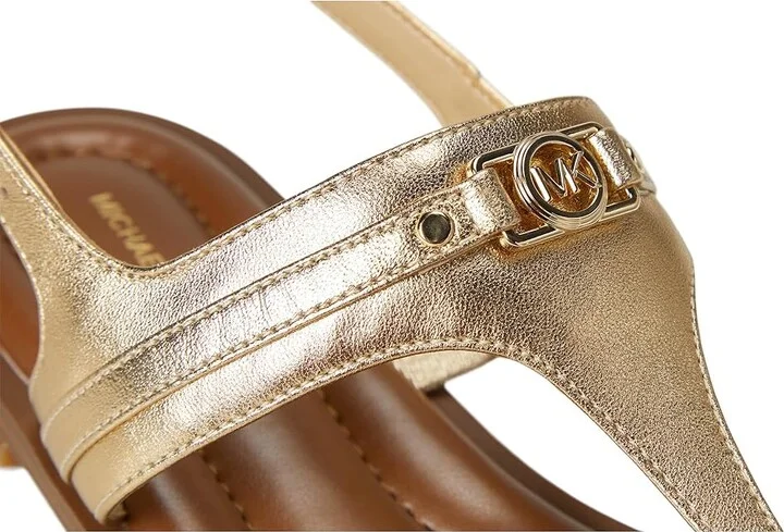 MICHAEL Michael Kors Mandy Thong Sandal Women's Sandals Pale Gold : 7 M, Synthetic - Image 7