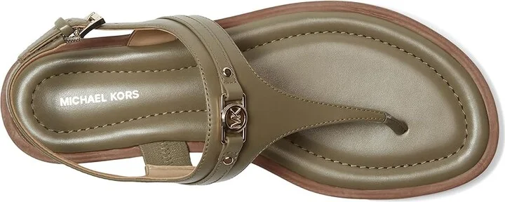MICHAEL Michael Kors Mandy Thong Sandal Women's Sandals Safari Green : 7.5 M, Synthetic - Image 2