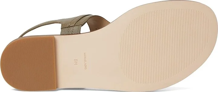 MICHAEL Michael Kors Mandy Thong Sandal Women's Sandals Safari Green : 7.5 M, Synthetic - Image 3