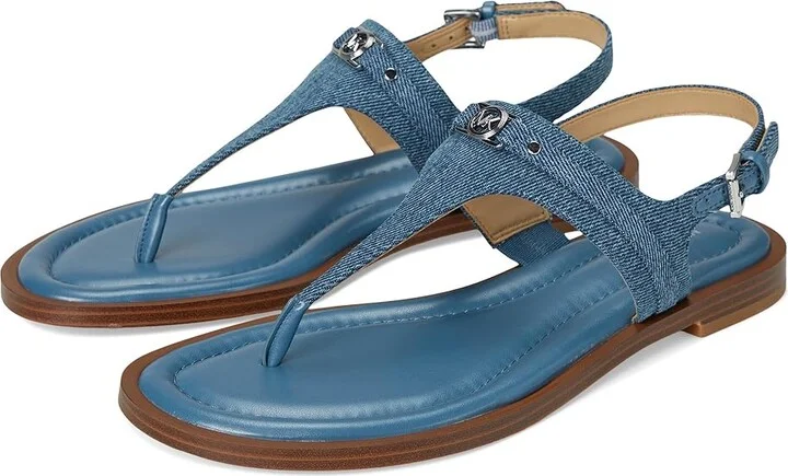 MICHAEL Michael Kors Mandy Thong Sandal Women's Sandals Union Wash : 6.5 M, Synthetic