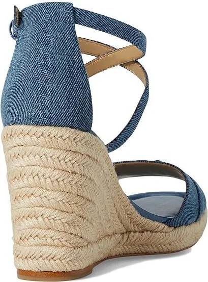 MICHAEL Michael Kors Mandy Wedge Women's Sandals Union Wash : 8 M, Leather - Image 4