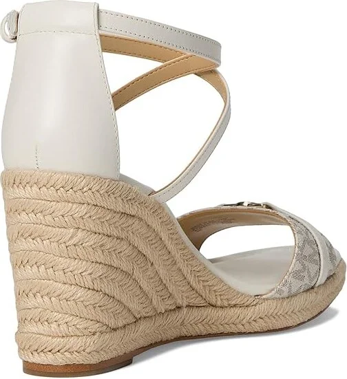 MICHAEL Michael Kors Mandy Wedge Women's Sandals Van/Cream : 10 M, Leather - Image 4