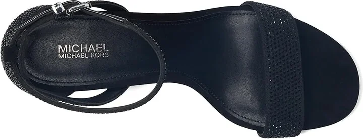 MICHAEL Michael Kors Maxine Mid Sandals Women's Sandals Black : 6.5 M, Leather - Image 2