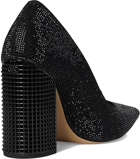 MICHAEL Michael Kors Maxine Pumps High Women's Heels Black 1 : 5.5 M, Leather/Rubber - Image 4