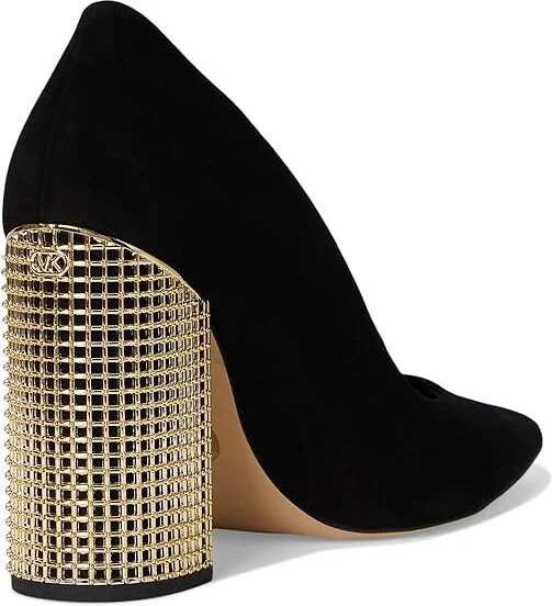 MICHAEL Michael Kors Maxine Pumps High Women's Heels Black : 5.5 M, Leather/Rubber - Image 4