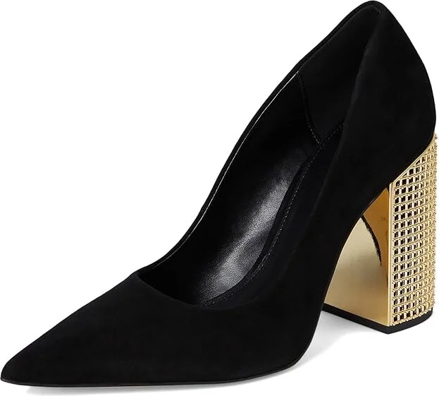 MICHAEL Michael Kors Maxine Pumps High Women's Heels Black : 5.5 M, Leather/Rubber - Image 5