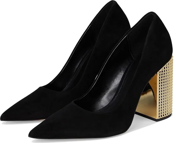 MICHAEL Michael Kors Maxine Pumps High Women's Heels Black : 5.5 M, Leather/Rubber