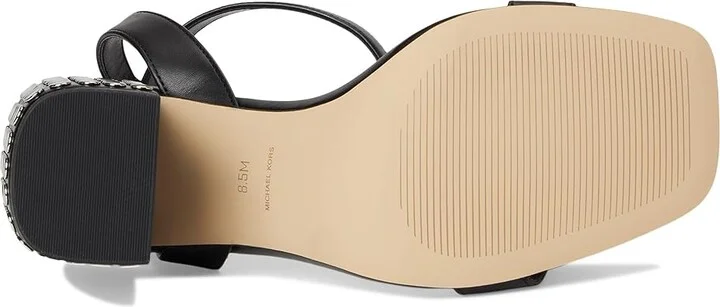 MICHAEL Michael Kors Merriam Block Heel Women's Sandals Black : 6.5 M, Leather/Rubber - Image 3