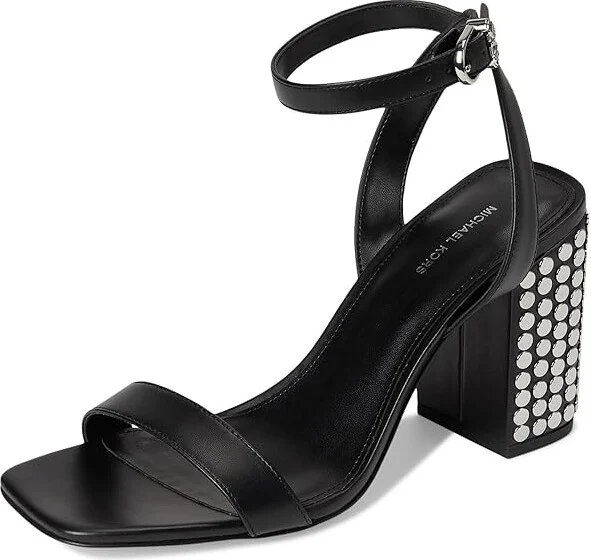 MICHAEL Michael Kors Merriam Block Heel Women's Sandals Black : 6.5 M, Leather/Rubber - Image 5