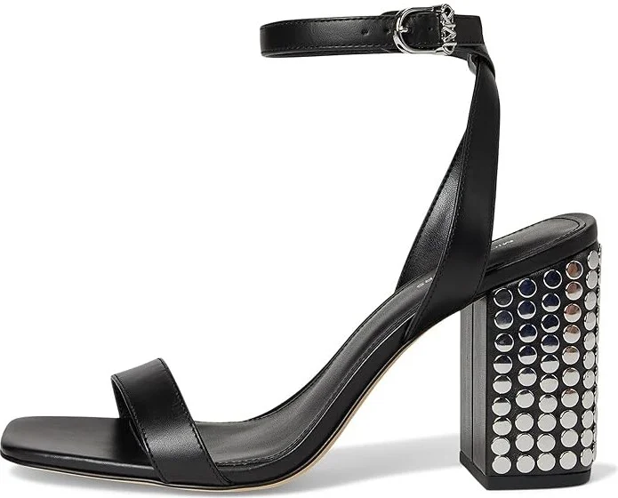 MICHAEL Michael Kors Merriam Block Heel Women's Sandals Black : 6.5 M, Leather/Rubber - Image 6