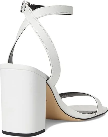 MICHAEL Michael Kors Merriam Block Heel Women's Sandals Optic White : 9.5 M, Leather/Rubber - Image 4