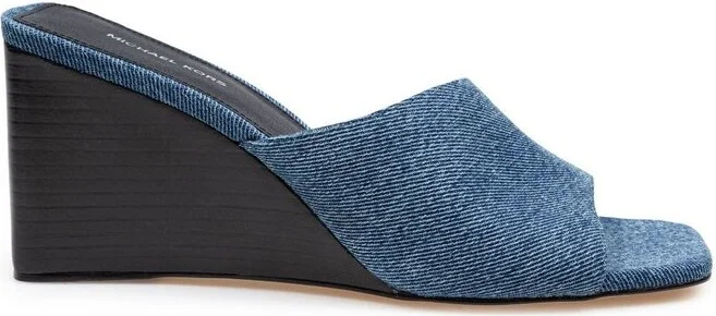 Michael Michael Kors Merriam Denim Wedge Sandals
