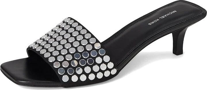 MICHAEL Michael Kors Merriam Kitten Sandal Women's Sandals Black : 8.5 M - Image 5