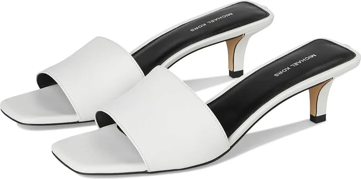 MICHAEL Michael Kors Merriam Kitten Sandal Women's Sandals Optic White : 6 M