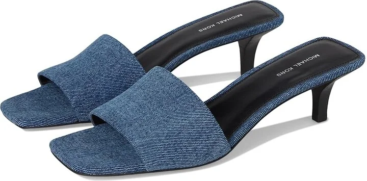 MICHAEL Michael Kors Merriam Kitten Sandal Women's Sandals Union Wash : 7.5 M