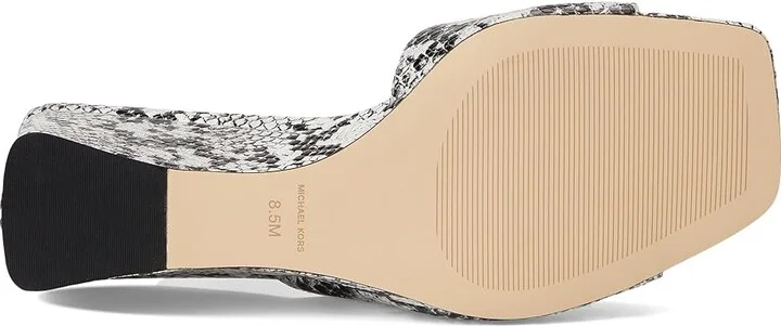 MICHAEL Michael Kors Merriam Wedge Women's Wedge Shoes Aluminum : 6 M, Leather - Image 3