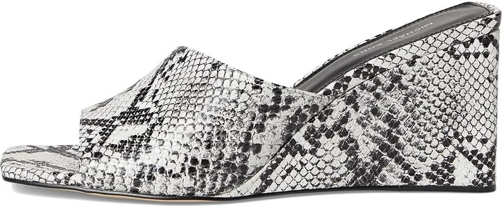 MICHAEL Michael Kors Merriam Wedge Women's Wedge Shoes Aluminum : 6 M, Leather - Image 6
