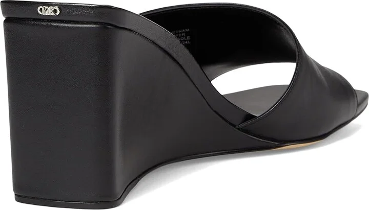 MICHAEL Michael Kors Merriam Wedge Women's Wedge Shoes Black : 10 M, Leather - Image 4