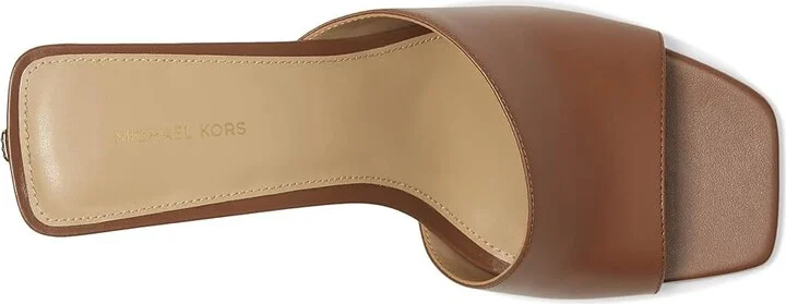 MICHAEL Michael Kors Merriam Wedge Women's Wedge Shoes Luggage : 8 M, Leather - Image 2