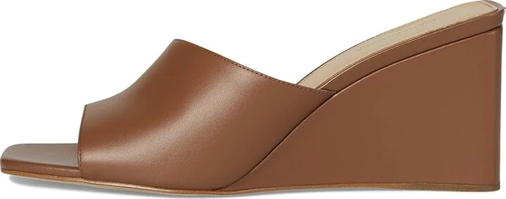 MICHAEL Michael Kors Merriam Wedge Women's Wedge Shoes Luggage : 8 M, Leather - Image 6