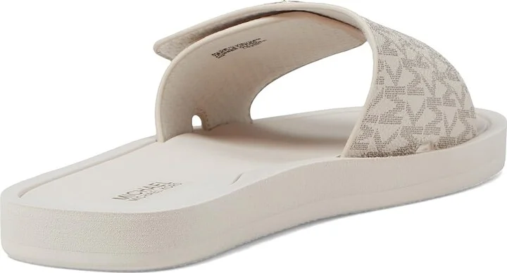 MICHAEL Michael Kors MK Charm Slide Women's Sandals Vanilla : 5 M, Rubber - Image 4
