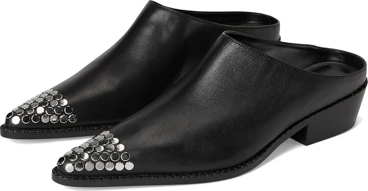 MICHAEL Michael Kors Nash Mule Women's Shoes Black : 8 M, Leather/Rubber