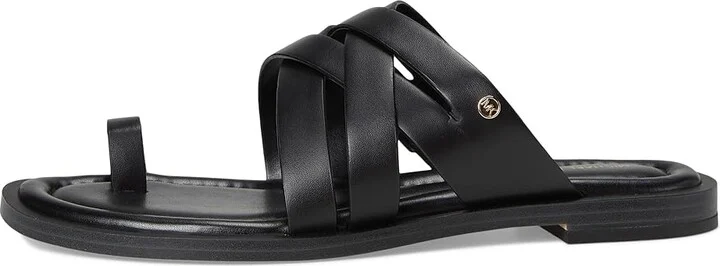 MICHAEL Michael Kors Nora Thong Sandal Women's Sandals Black : 8 M, Leather - Image 6