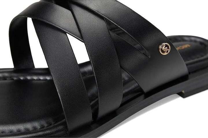 MICHAEL Michael Kors Nora Thong Sandal Women's Sandals Black : 8 M, Leather - Image 7