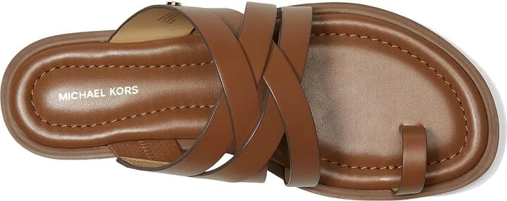 MICHAEL Michael Kors Nora Thong Sandal Women's Sandals Luggage : 9.5 M, Leather - Image 2