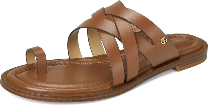 MICHAEL Michael Kors Nora Thong Sandal Women's Sandals Luggage : 9.5 M, Leather - Image 5